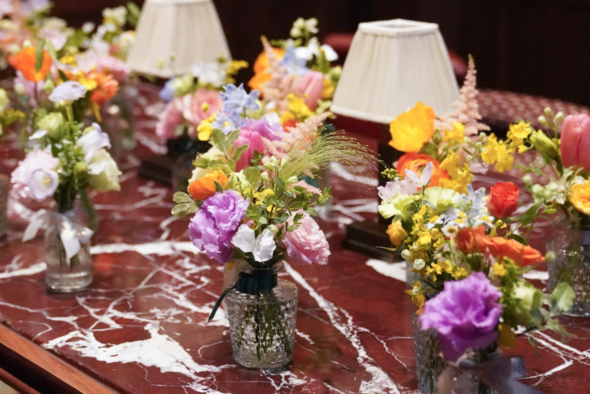 Dinner Table Flower Arrangement @ Batard