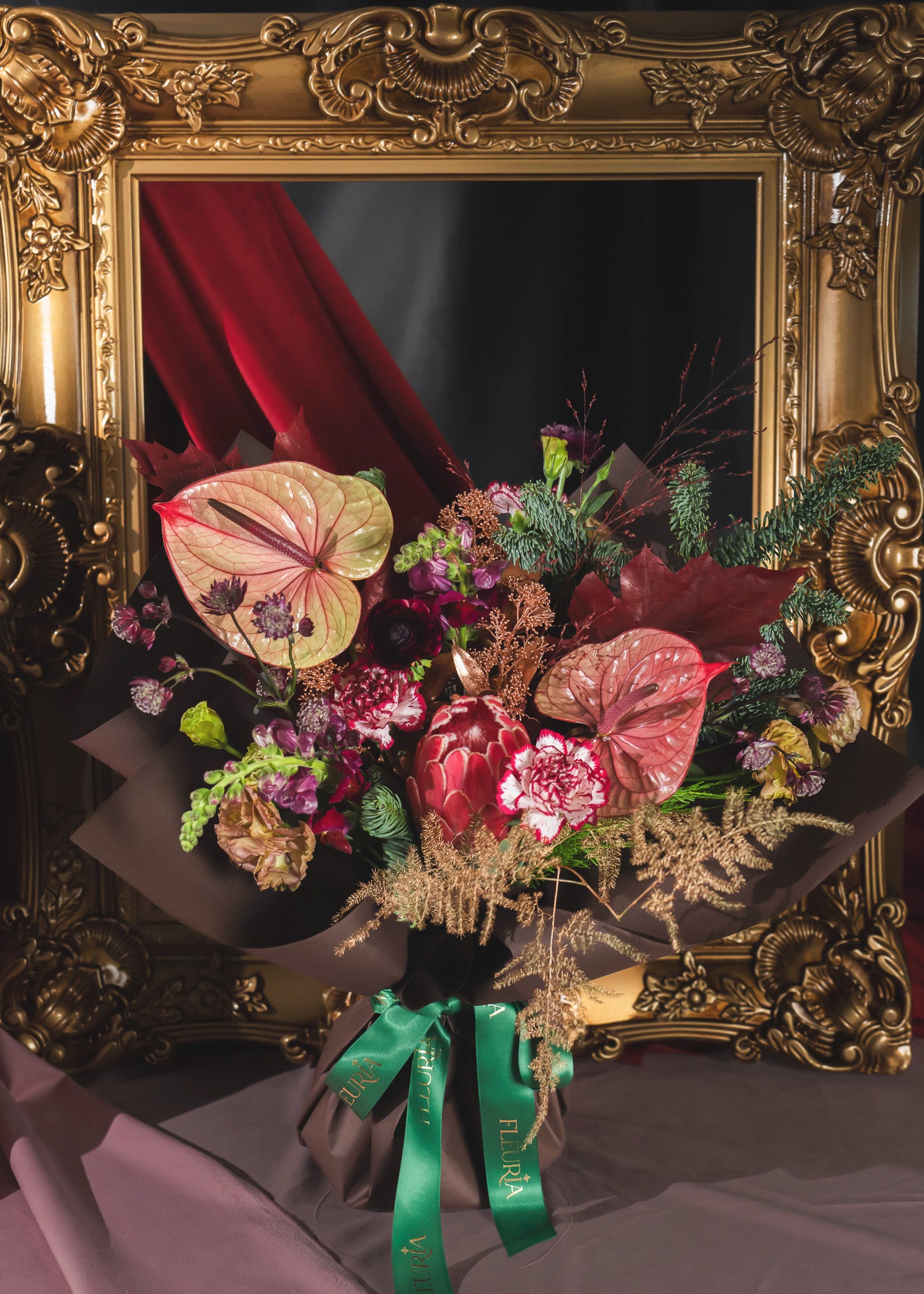 Merlot Christmas Bouquet