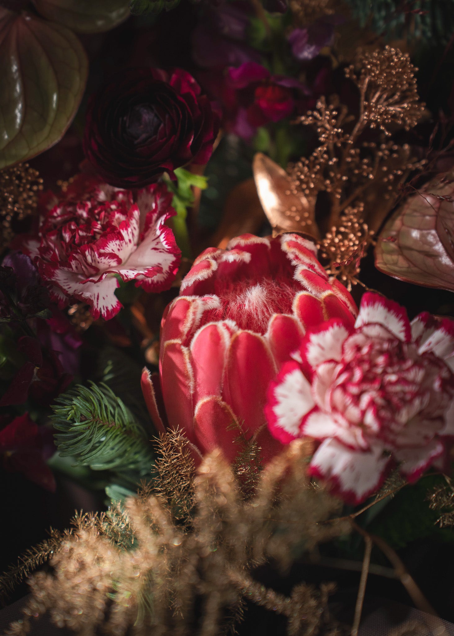 Merlot Christmas Bouquet