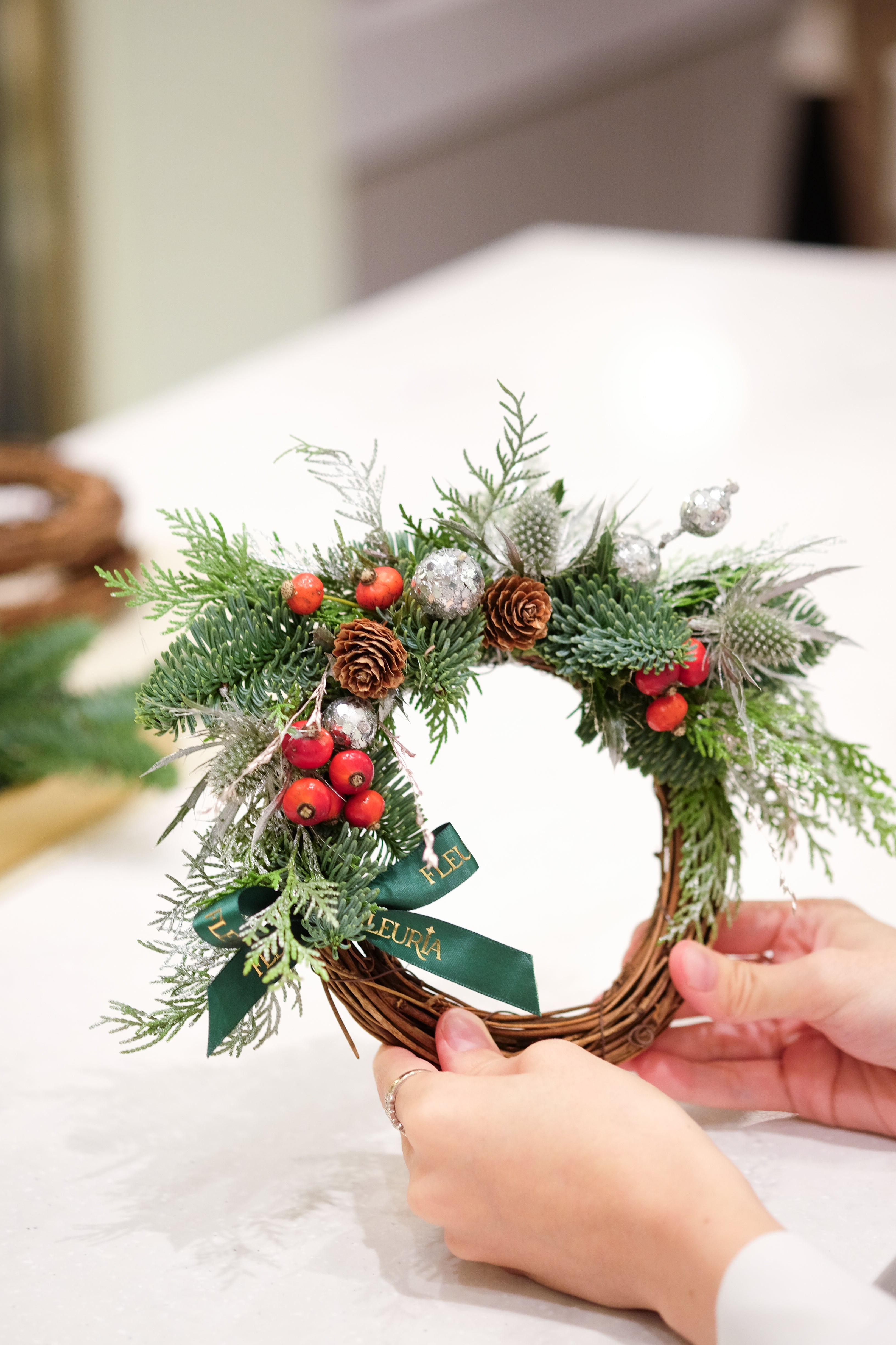 Mini Christmas Wreath Workshop @ Pacific Place | 6 & 13 Dec | 12.30pm - 2pm
