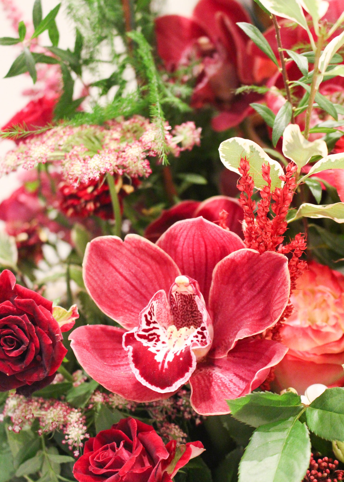 Gold Tray Flower Arrangement Gift