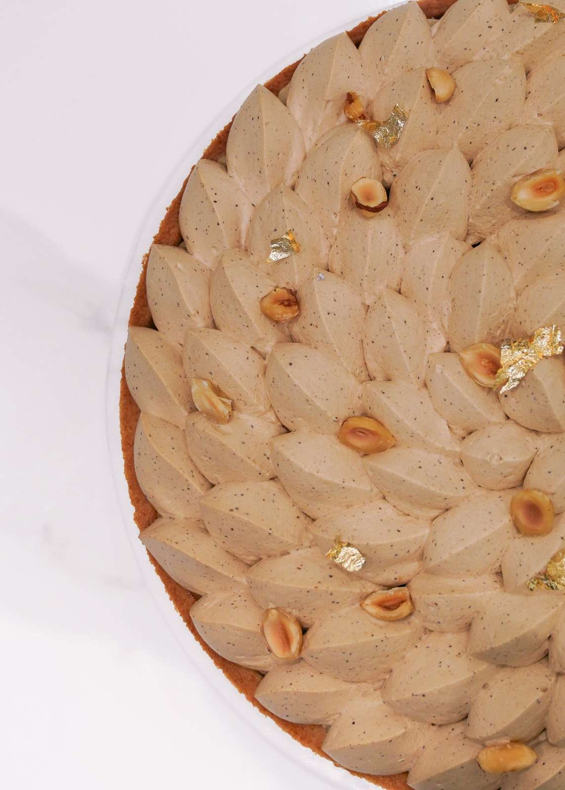 coffee hazelnut banana pie tart