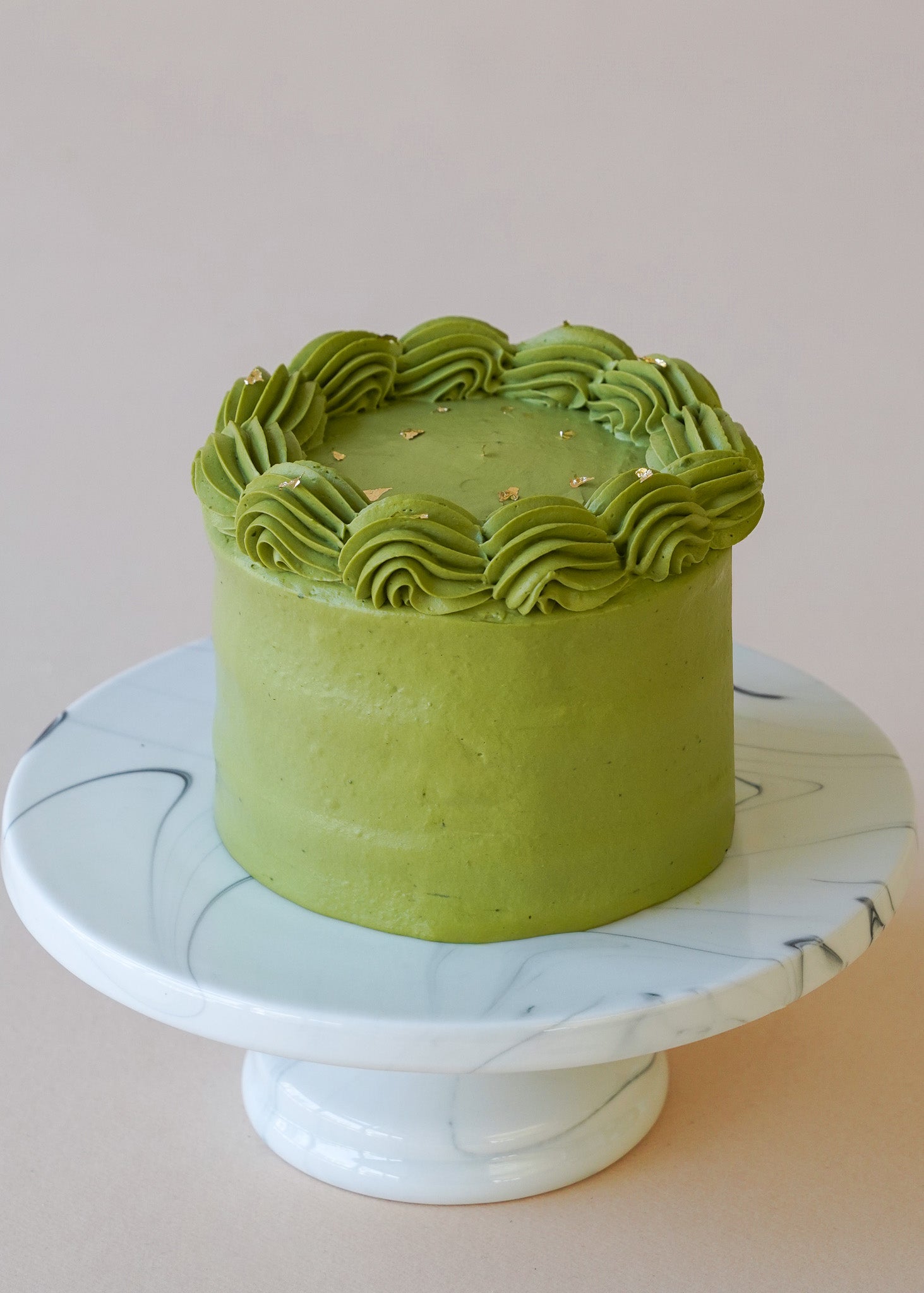 Matcha Mochi Chiffon Cake