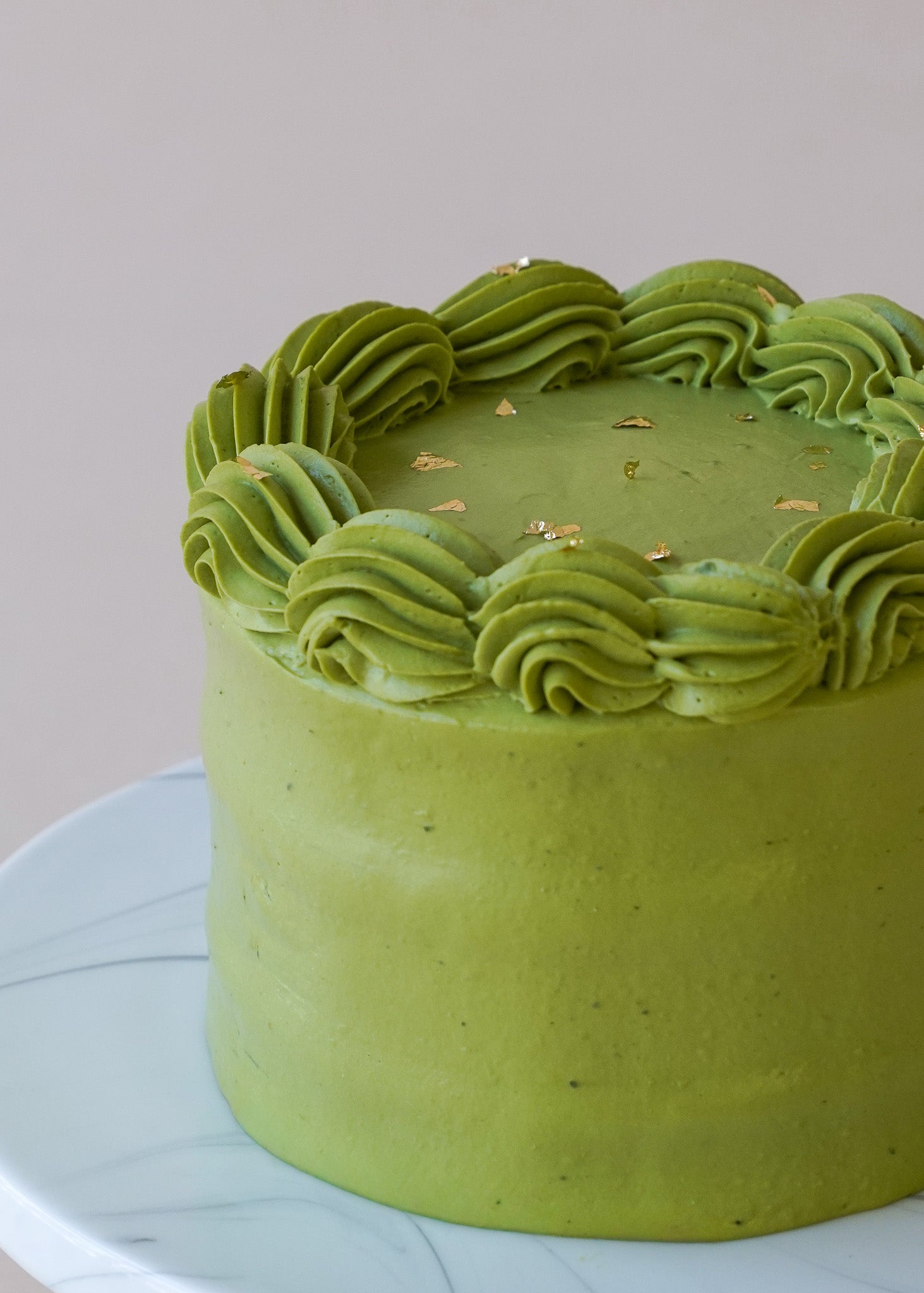 Matcha Mochi Chiffon Cake