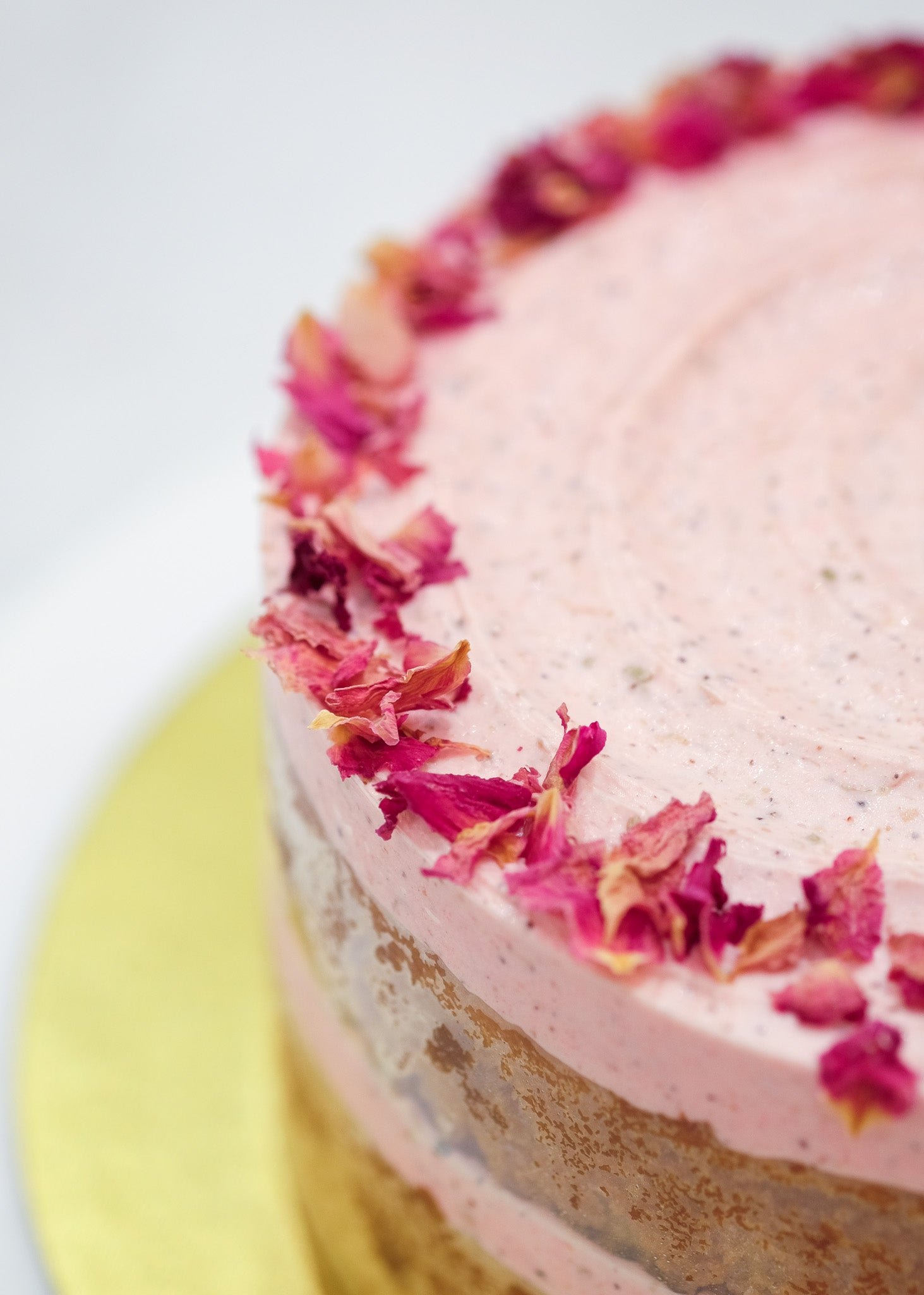Kulfi Rose Naked Cake