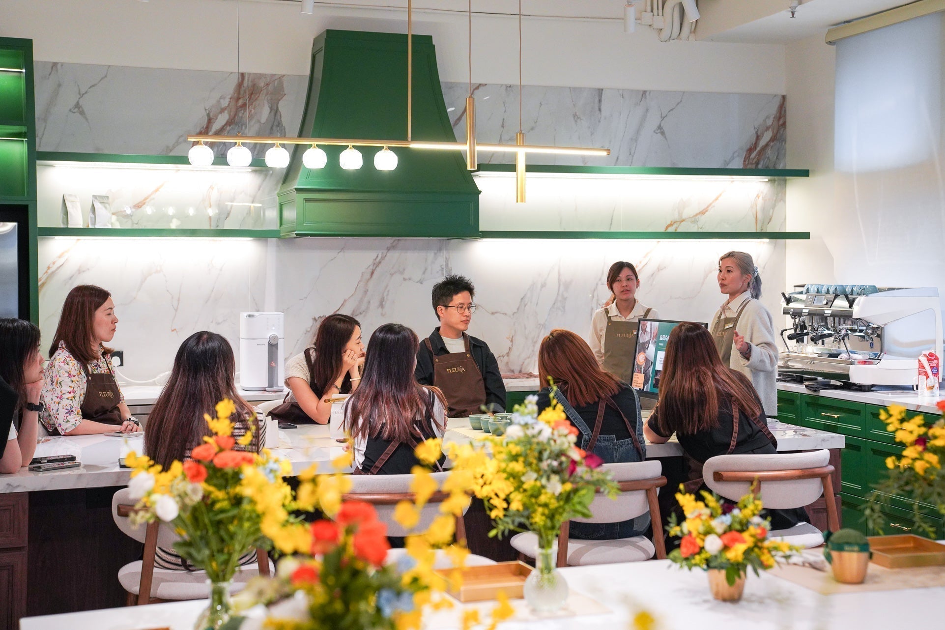 DBS Team Building Flower Arrangement & Latte Art Workshop
