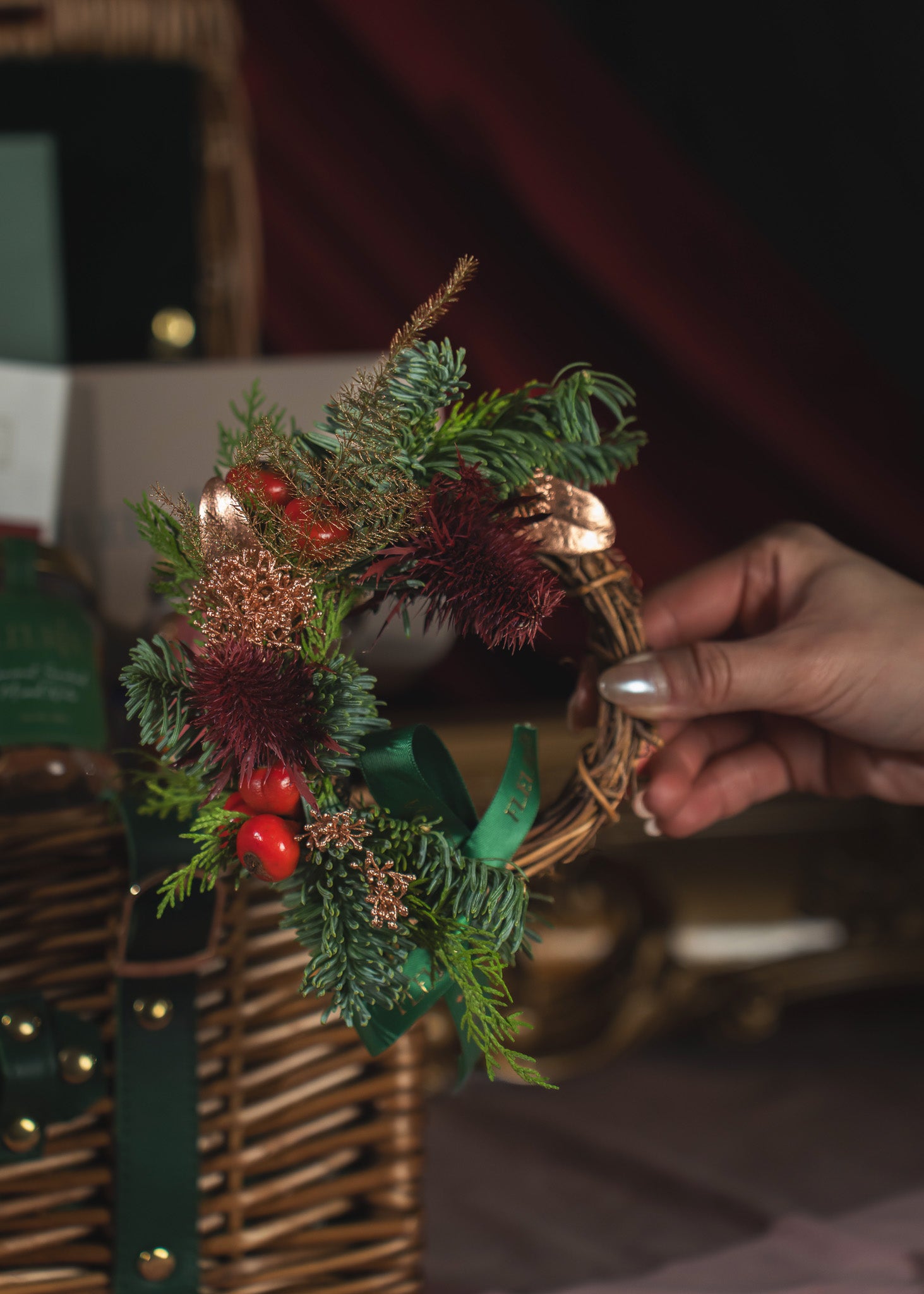 Garnet Crate Christmas Basket