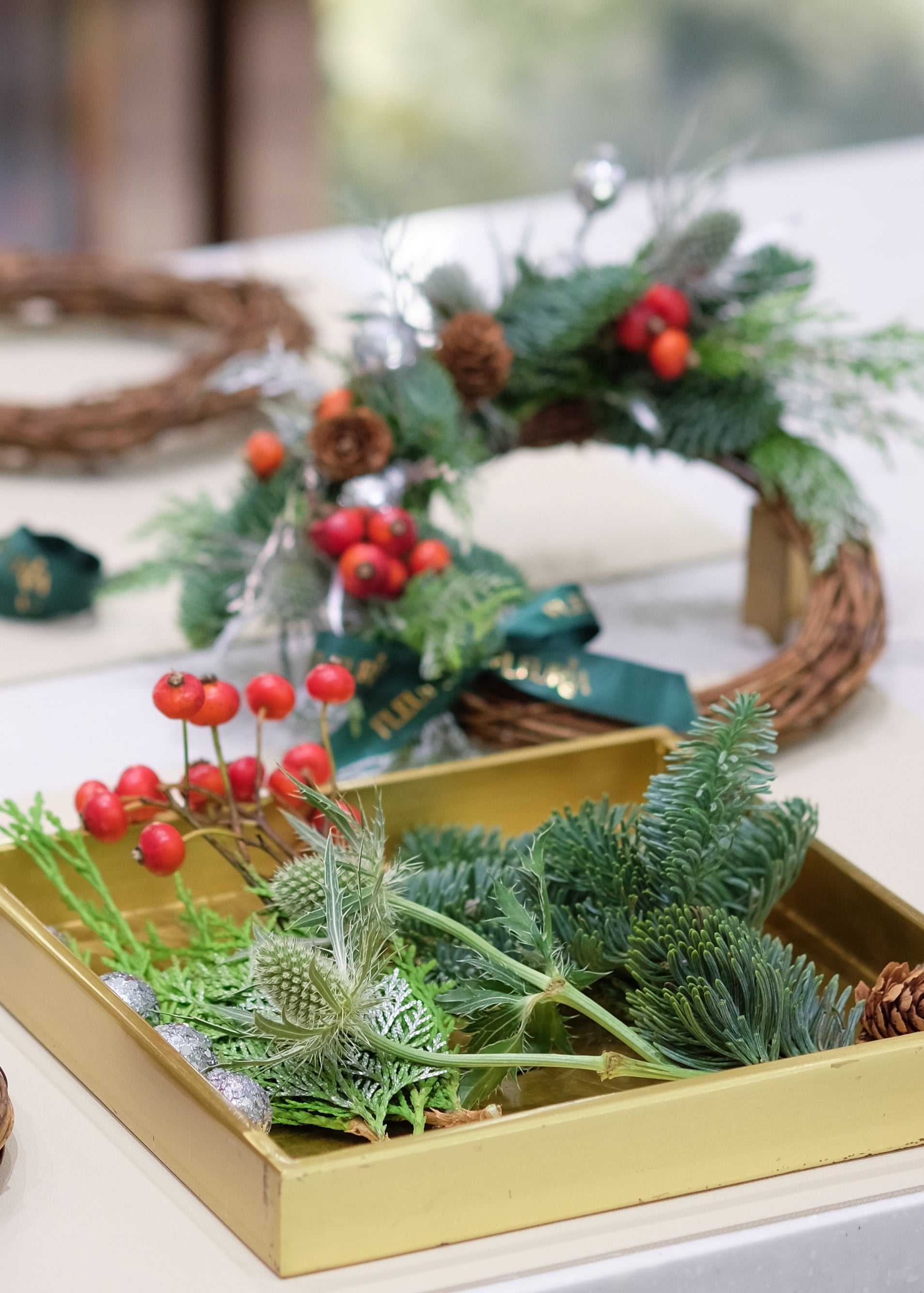 Mini Christmas Wreath Workshop @ Pacific Place | 6 & 13 Dec | 12.30pm - 2pm