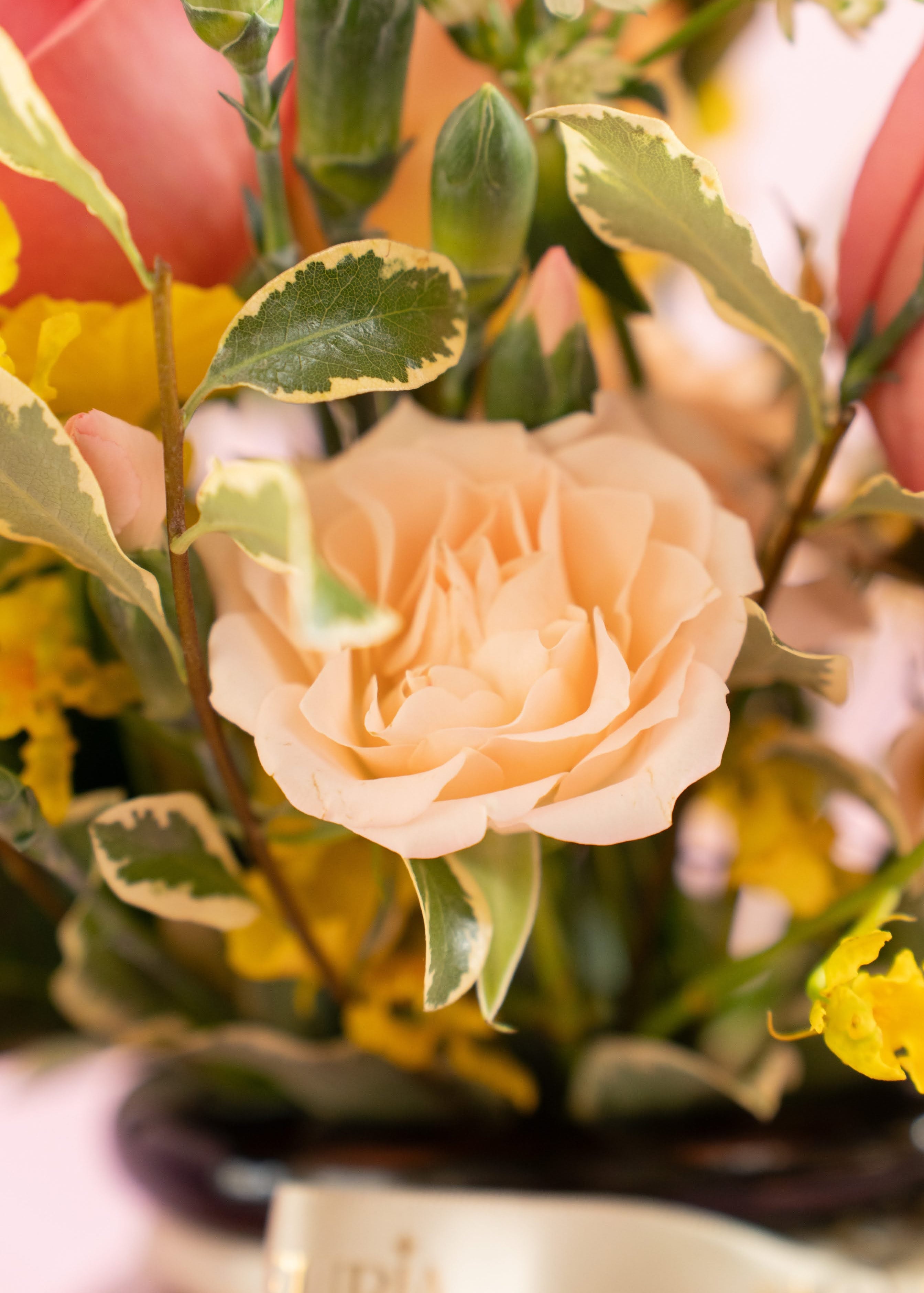 Mom's Radiant Heart Flower in Vase | Mother's Day Flower Collection
