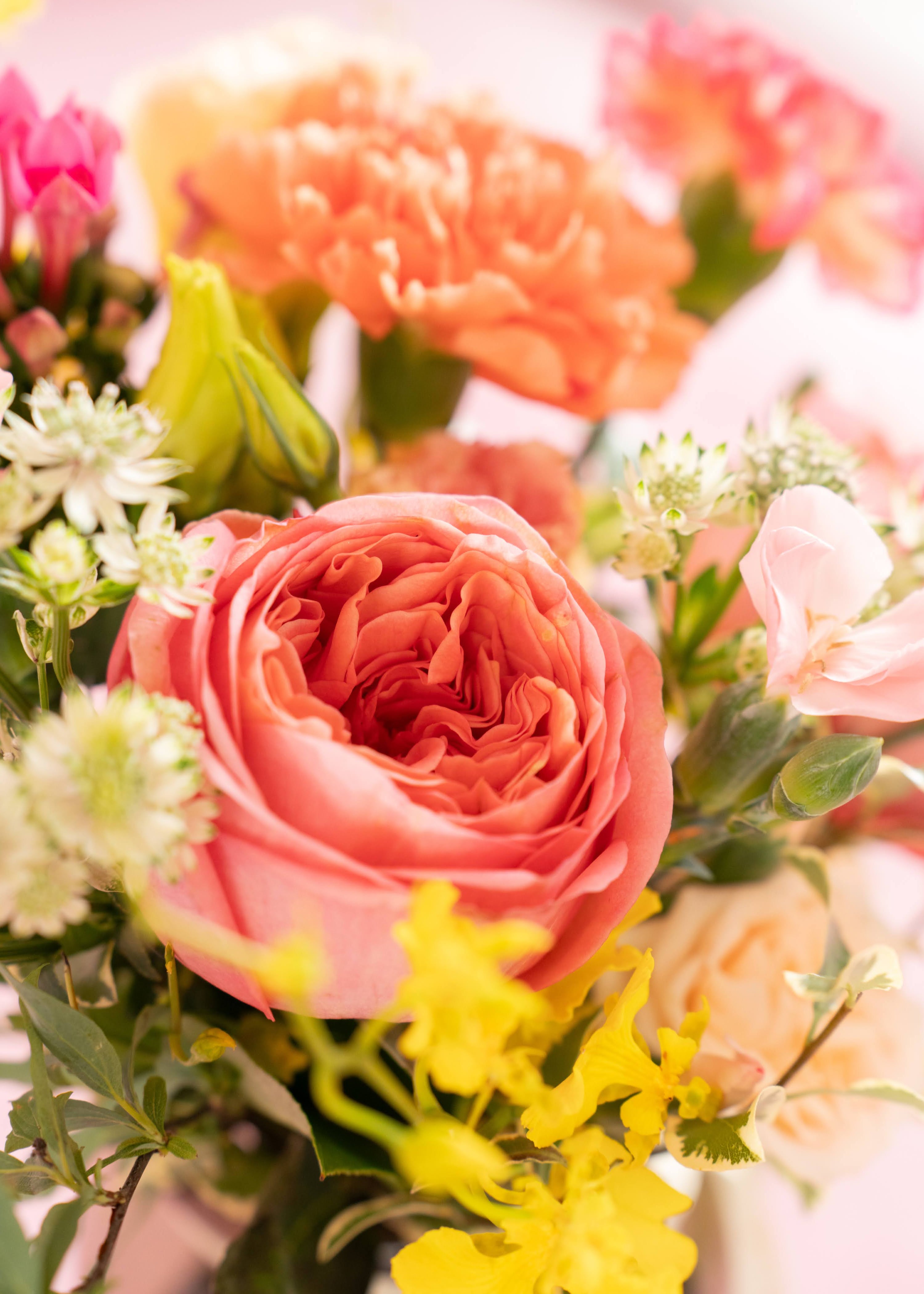 Mom's Radiant Heart Flower in Vase | Mother's Day Flower Collection