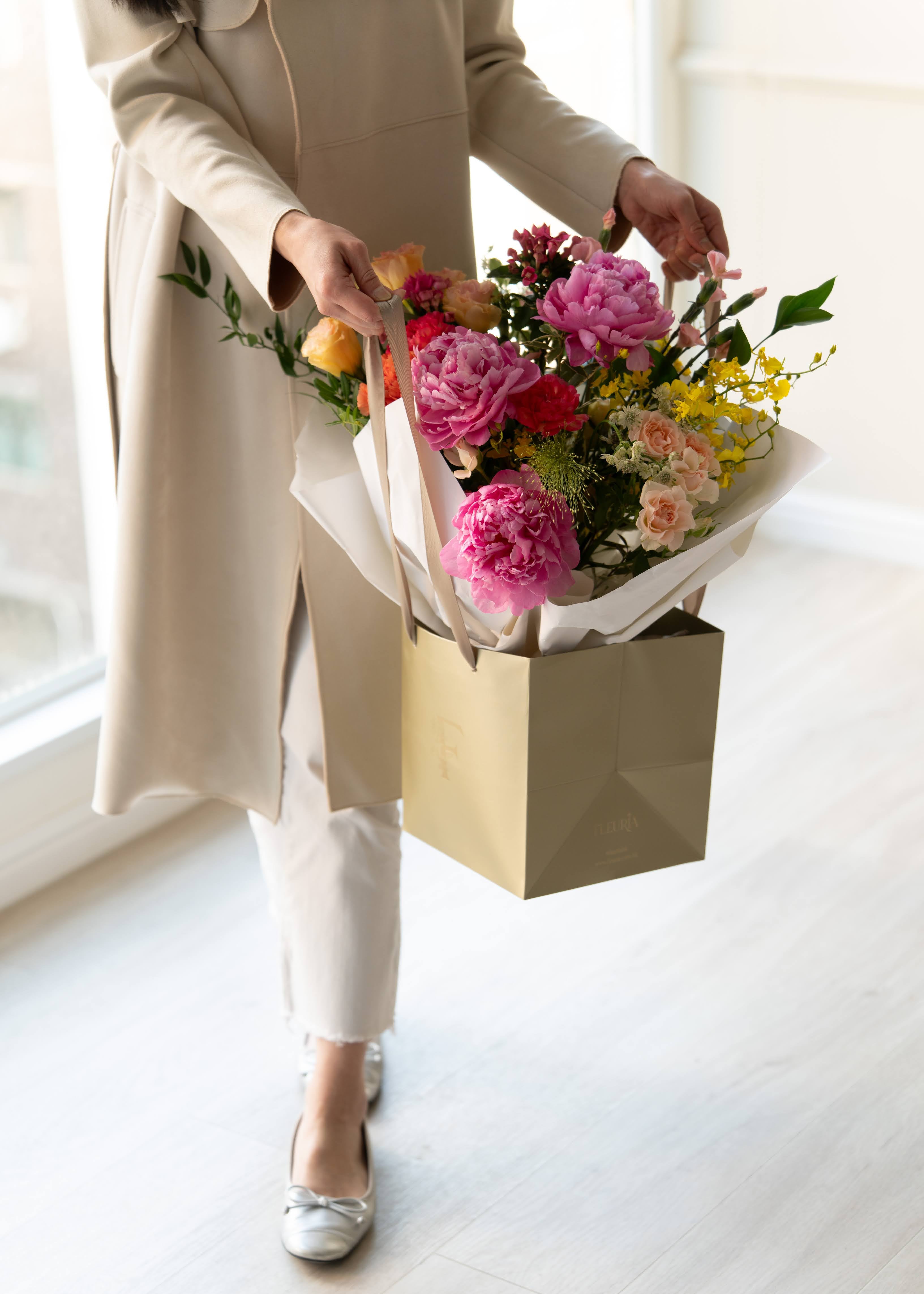Mom's Radiant Heart Bouquet | Mother's Day Flower Collection