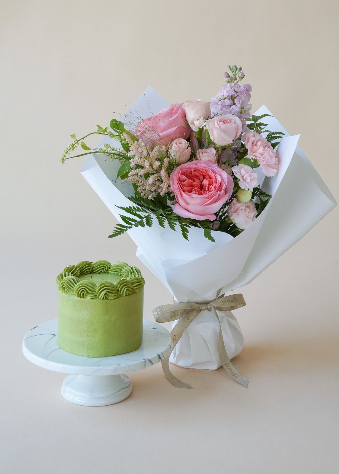 Matcha Mochi Chiffon Cake