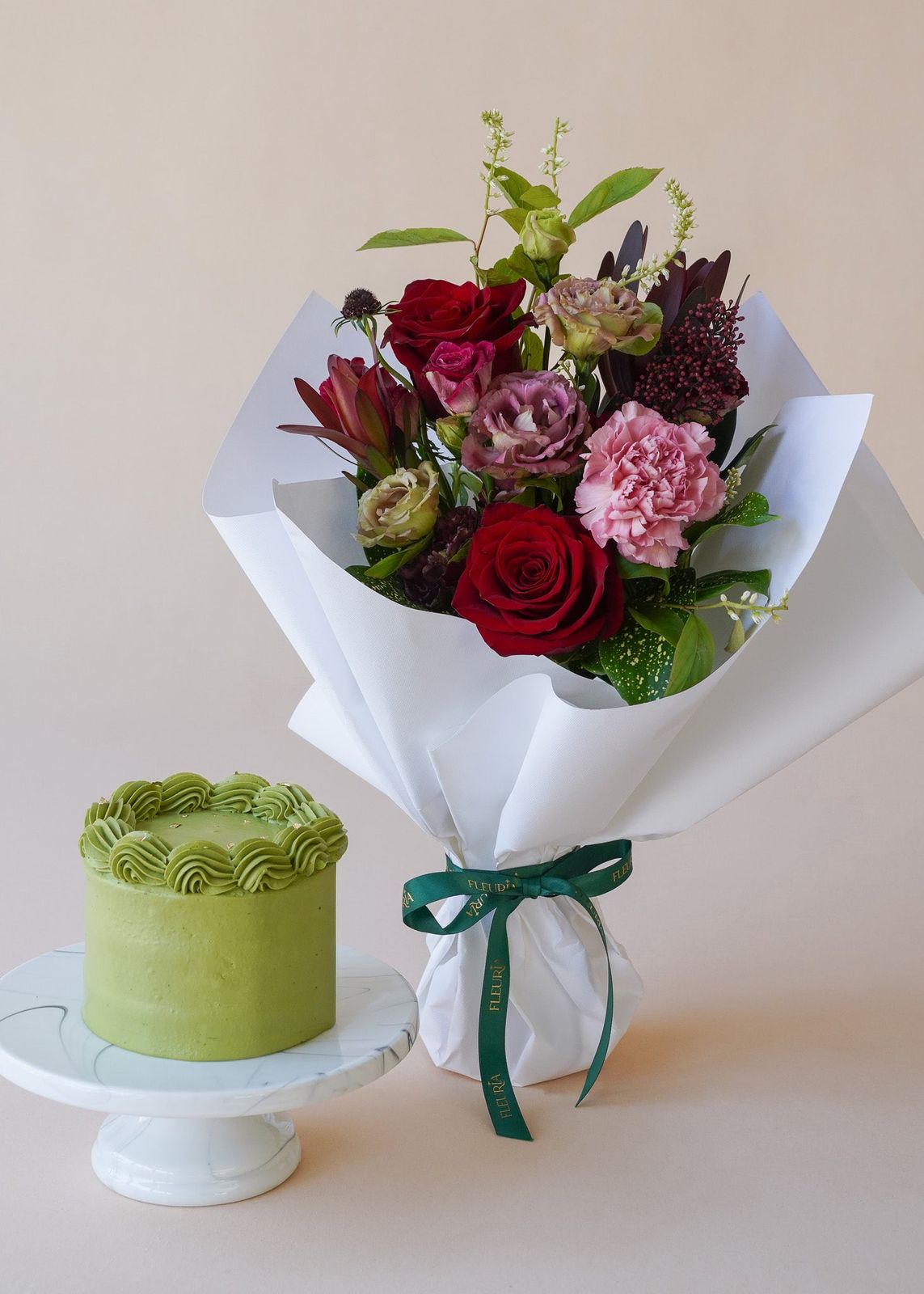 Matcha Mochi Chiffon Cake
