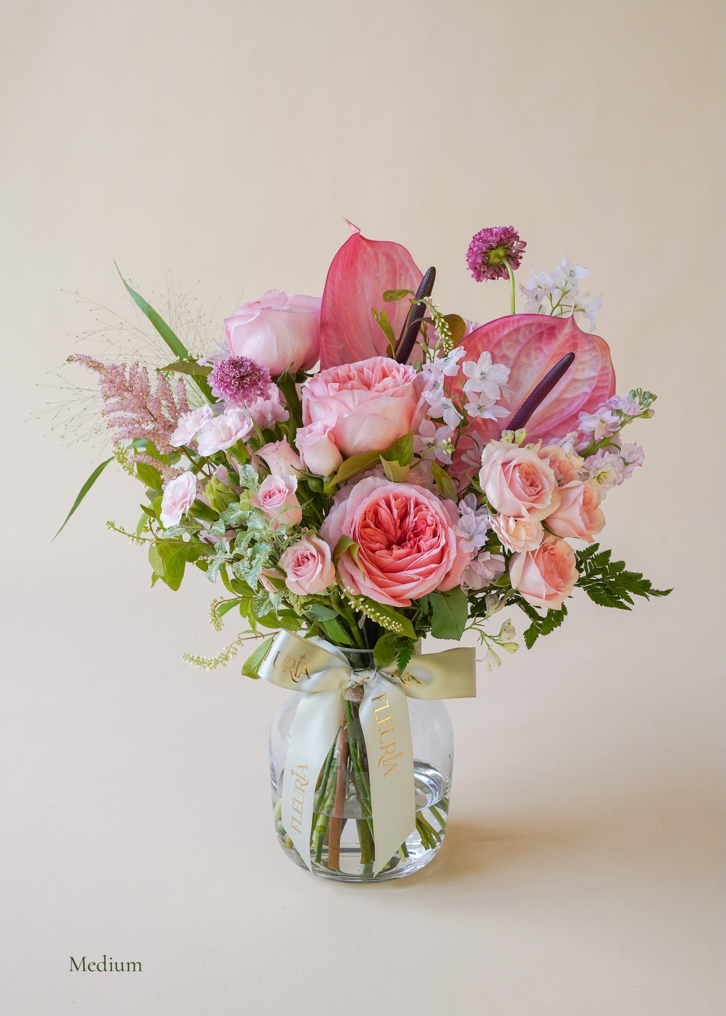 Blushing Beauty in Vase