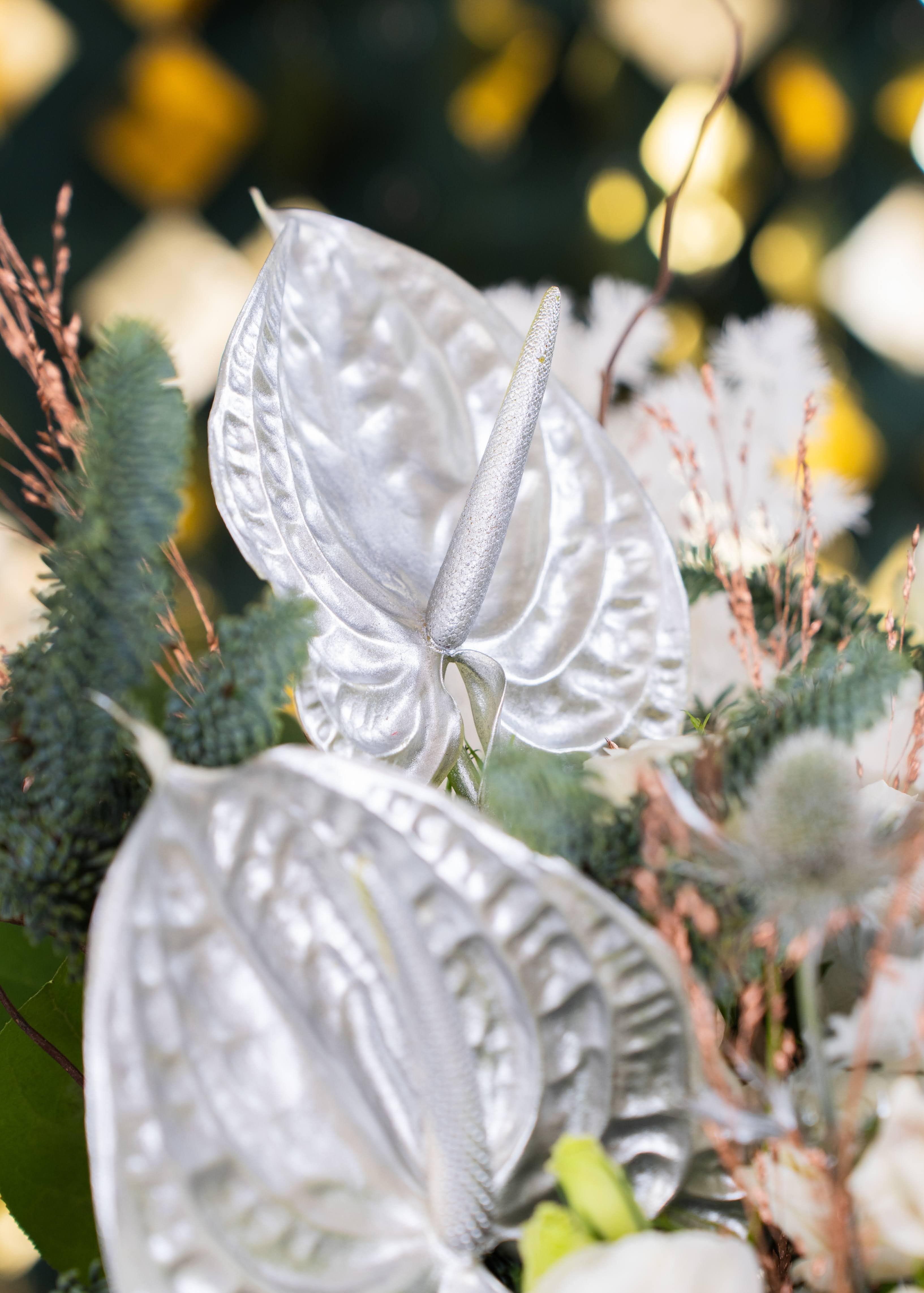 Silver Snowfall Flower in Vase